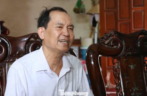 Ông Nguyễn Hữu Sơn, em trai liệt sĩ Nguyễn Hữu Quế.