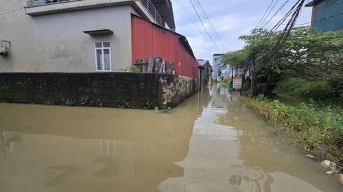 Khu phố Túc Duyên (phường Phan Đình Phùng) bị ngập.