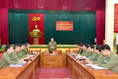 Hội nghị Ban Thường vụ Đảng ủy phường Nam Hồng Lĩnh ra quyết định lãnh đạo chuyển lực lượng vũ trang từ trạng thái sẵn sàng chiến đấu thường xuyên lên trạng thái sẵn sàng chiến đấu cao; chuyển hoạt động của địa phương vào trạng thái khẩn cấp về quốc phòng.