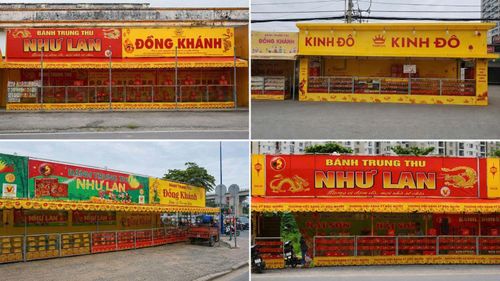 Các điểm bán bánh trung thu đã mở cửa nhưng lượng khách mua trong giai đoạn đầu mùa còn hạn chế.