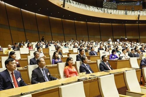 Đại biểu dự phiên bế mạc kỳ họp. Ảnh: Doãn Tấn/TTXVN