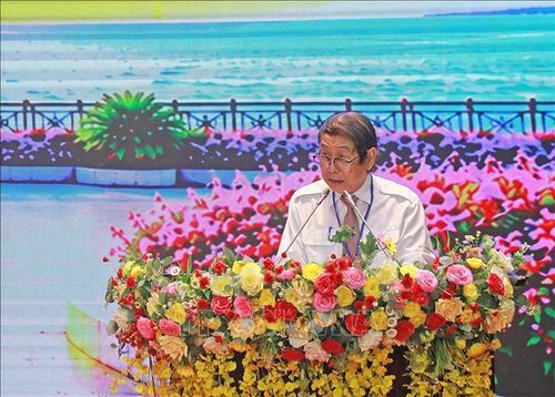 Nghệ sĩ Ưu tú Trường Giang, Trưởng Ban Giám khảo hội thi, phát biểu tại lễ bế mạc.