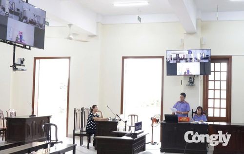 Phiên tòa xét xử trực tuyến bị cáo Vương Hoàng Nhân.