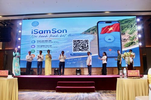 Ra mắt sản phẩm iSam Son. Ảnh: Chu Khôi.
