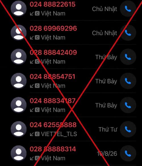 Người dân cẩn trọng với các cuộc gọi “nháy máy”. (Ảnh: Công an Cà Mau)