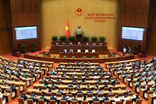 Quốc hội biểu quyết thông qua Luật sửa đổi, bổ sung một số điều của Luật Đầu tư. Ảnh: media.quochoi.vn
