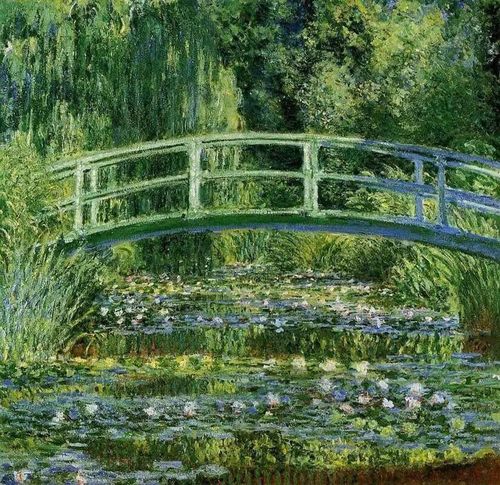 Tác phẩm Bridge over a Pond of Water Lilies (Cầu bắc qua ao hoa súng) (1899) của họa sĩ trường phái Ấn tượng người Pháp Claude Monet. Ảnh: WireImage.