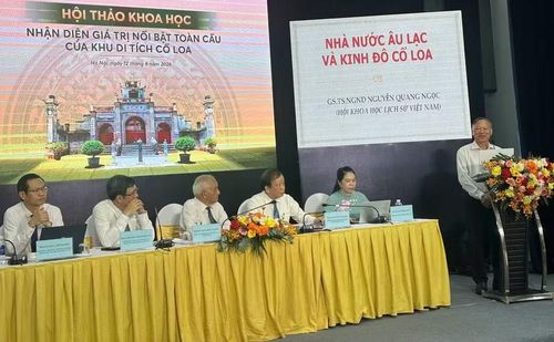 GS.TS.NGND Nguyễn Quang Ngọc khẳng định thành Cổ Loa tập trung những thành tựu nổi bật của Nhà nước Âu Lạc thời An Dương Vương.