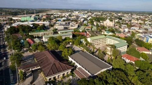 Toàn cảnh Trường THPT Quốc gia Tarlac nhìn từ trên cao, một trong những hệ thống trường THPT công lập đầu tiên và lâu đời nhất Philippines. (Nguồn: Getty Images)