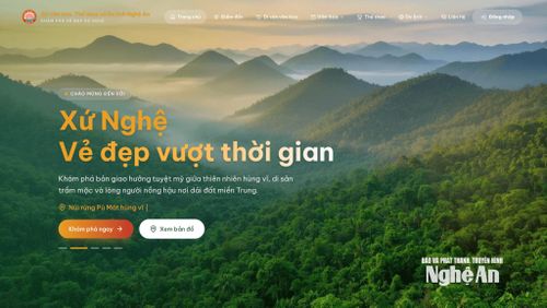 Cổng Cơ sở dữ liệu ngành Văn hóa, Thể thao và Du lịch. Ảnh: Thành Duy
