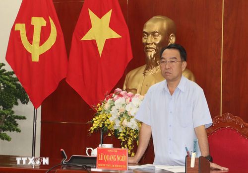 Chủ tịch Ủy ban Nhân dân tỉnh Cà Mau Lữ Quang Ngời. (Ảnh: Tuấn Phi/TTXVN)
