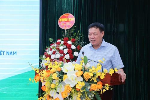 Thứ trưởng Bộ Y tế Đỗ Xuân Tuyên - Chủ tịch Hội Hội Kế hoạch hóa gia đình Việt Nam phát biểu tại buổi lễ. (Ảnh: Minh Quyết/Vietnam+)