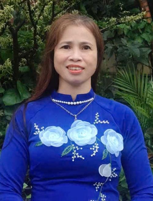 Chị Hoàng Thị Chiến, Chi hội Trưởng phụ nữ thôn Văn Dương, xã Lương Tài.