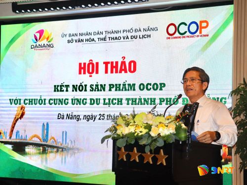 Phó Chủ tịch UBND thành phố Trần Nam Hưng phát biểu tại hội thảo. Ảnh: QUỐC TUẤN