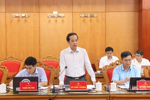 Lãnh đạo Sở Công Thương báo cáo tiến độ triển khai các nhiệm vụ được giao