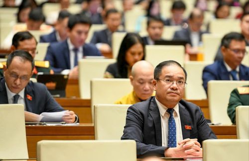 Đại biểu Quốc hội Đoàn Hà Nội tại kỳ họp. Ảnh: Quang Vinh