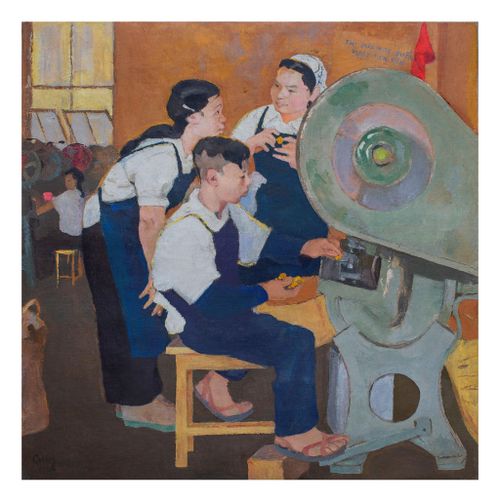Tác phẩm "Học hỏi lẫn nhau" - Nguyễn Đỗ Cung.