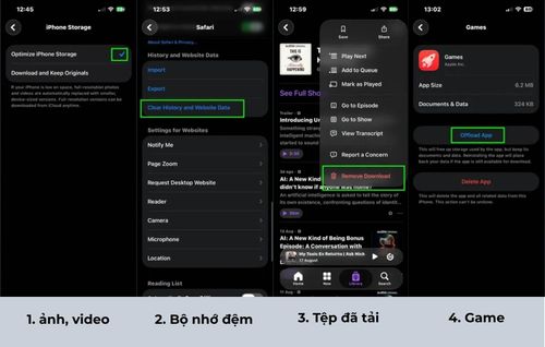  4 nguyên nhân phổ biến gây đầy bộ nhớ điện thoại. Ảnh: Tom's Guide.