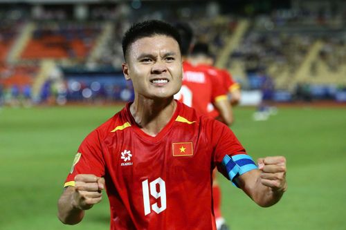 Việt Nam đang dẫn trước Thái Lan 2-0. Ảnh: Minh Chiến.
