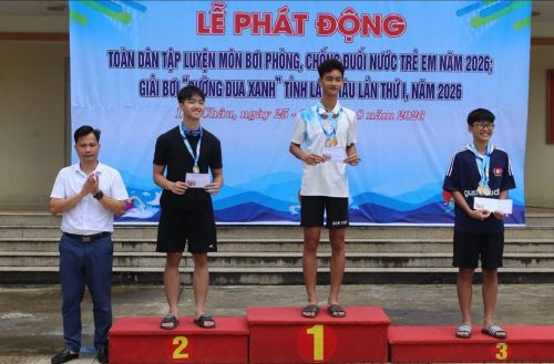 Ban Tổ chức đã trao 15 giải Nhất, 15 giải Nhì và 14 giải Ba cho các vận động viên có thành tích xuất sắc ở các nội dung thi đấu