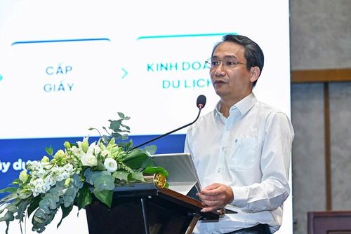 Ông Vương Duy Dũng, Phó Cục trưởng Cục Quản lý nhà và thị trường bất động sản (Bộ Xây dựng), phát biểu