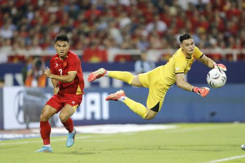 Thủ thành Lê Giang Patrik đã có một giải đấu rất thành công. Ảnh: Minh Hoàng