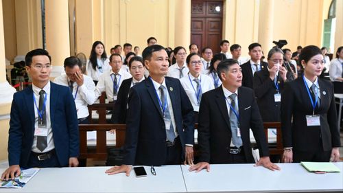 Luật sư, đương sự được tạo điều kiện sử dụng thiết bị điện tử tại phiên tòa theo hướng dẫn mới. ẢNH: NGUYỄN TÂN