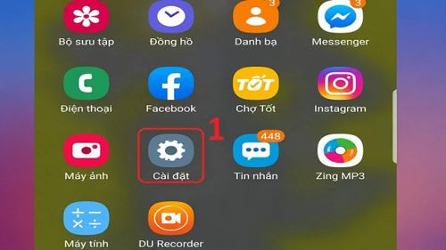 Mở Cài đặt trên điện thoại.