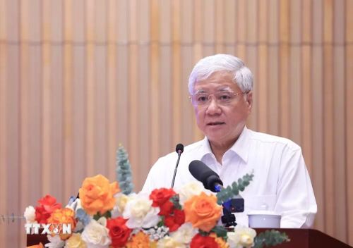 Phó Chủ tịch Thường trực Quốc hội Đỗ Văn Chiến phát biểu. (Ảnh: Tuấn Anh/TTXVN)