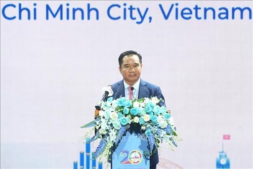 Chủ tịch Ủy ban nhân dân TP Hồ Chí Minh Nguyễn Văn Được phát biểu tại sự kiện.