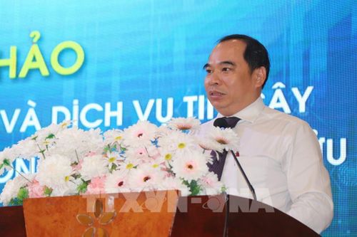 Ông Nguyễn Hữu Thanh Bình, Phó Giám đốc Sở Khoa học và Công nghệ thành phố Cần Thơ thông tin về việc triển khai chữ ký số trên địa bàn thành phố. Ảnh: Thu Hiền – TTXVN