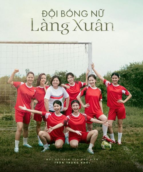 Đội bóng nữ làng Xuân được kỳ vọng mang đến màu sắc mới cho phim giờ vàng VTV. Ảnh: NSX