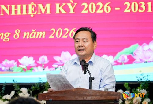 Phó Chủ tịch HĐND thành phố Nguyễn Công Thanh phát biểu kết luận hội nghị. Ảnh: HỒ QUÂN