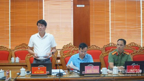 Lãnh đạo Sở Tài chính báo cáo tình hình thực hiện các dự án