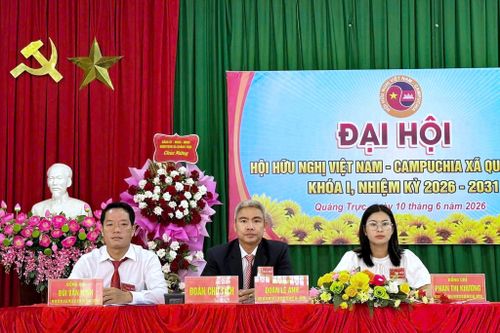 Hội hữu nghị Việt Nam - Campuchia xã Quảng Trực được tổ chức để đánh giá kết quả hợp tác và đề ra phương hướng, nhiệm vụ giai đoạn tới