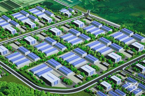 Phối cảnh tổng thể Dự án đầu tư xây dựng và kinh doanh kết cấu hạ tầng Khu công nghiệp Thanh Bình - Giai đoạn II.