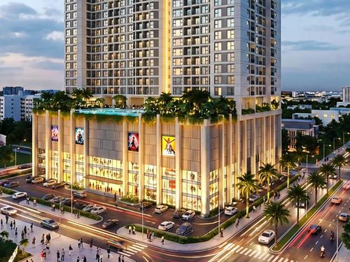 Phối cảnh dự án Tổ hợp Trung tâm thương mại - Căn hộ chung cư cao cấp Thiên Quân Center khởi công ngày 2/9.
