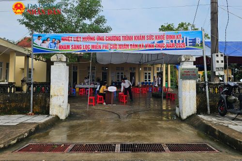 Chương trình khám sức khỏe định kỳ cho nhân dân xã Vĩnh Thực được thực hiện thường xuyên