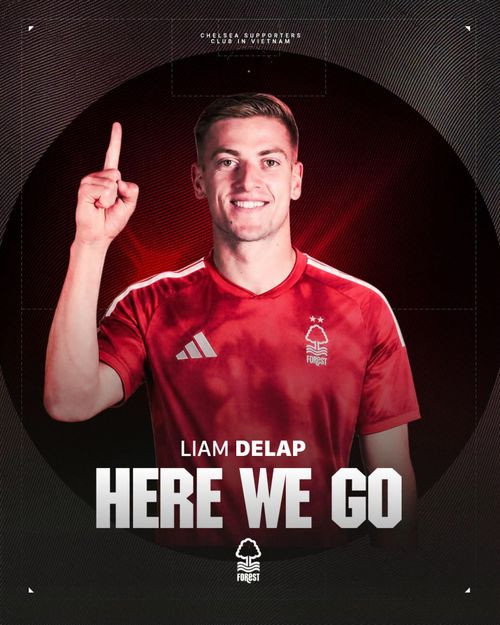 Liam Delap sắp trở thành tân binh đắt giá nhất lịch sử Nottingham Forest