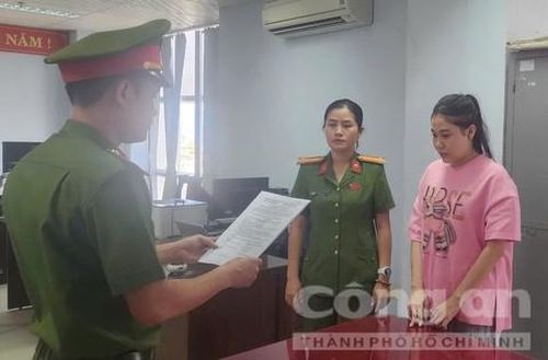 Văn phòng Cơ quan CSĐT Công an TP Đà Nẵng khởi tố bị can và bắt tạm giam Nguyễn Thị Mỹ Hạnh.