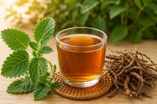 Nước sắc rễ cỏ xước có nhiều tác dụng nhưng không nên uống hàng ngày. Ảnh AI