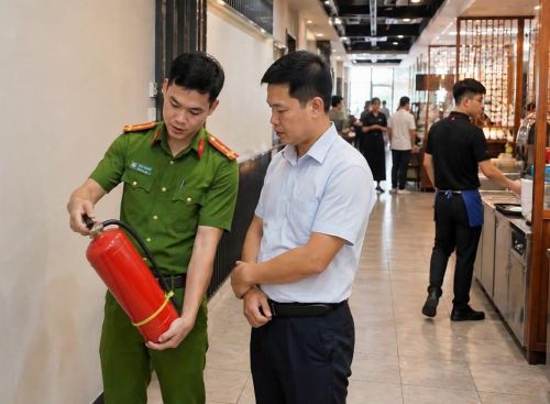 Cán bộ PCCC&CNCH hướng dẫn cơ sở thực hiện các biện pháp an toàn PCCC trong dịp nghỉ lễ 2.9
