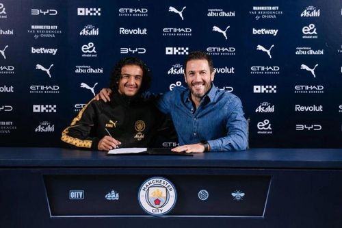 Man City ra mắt Ayyoub Bouaddi. Ảnh: mancity.com