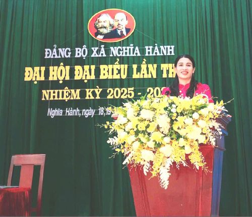 Cô Ngô Thị Mai, Hiệu trưởng Trường Mầm non Nghĩa Hành, mong muốn tiếp tục phát huy kinh nghiệm, năng lực trong công tác quản lý nhà trường.