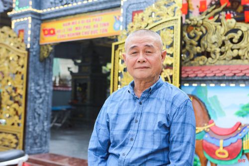 Ông Lê Xuân Hoa - Chủ tịch Hội đồng gia tộc họ Lê (xã Mai Phụ).