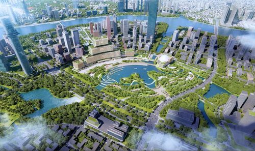 Trung tâm hành chính mới của TP.HCM tại Thủ Thiêm được kỳ vọng tạo thêm động lực dịch chuyển dân cư, gia tăng nhu cầu nhà ở tại khu Đông. Nguồn ảnh MIK Group.