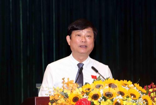 Ông Võ Văn Minh, Chủ tịch HĐND Thành phố Hồ Chí Minh, phát biểu tại Kỳ họp. Ảnh: Xuân Khu-TTXVN