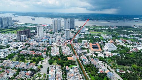 Cầu Phú Mỹ 2 nằm trên trục kết nối khu Nam TP.HCM với Đồng Nai và sân bay Long Thành.