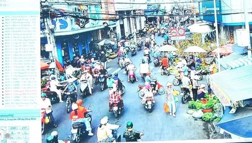 Hệ thống camera giám sát nhận diện tình trạng ùn tắc giao thông.