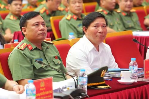 Các đồng chí trong Ban Giám đốc CATP dự Hội nghị